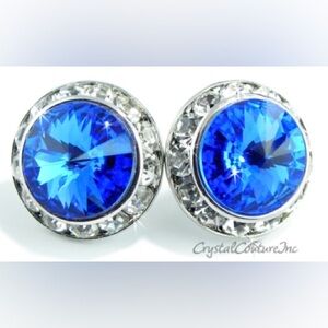 Royal Blue Crystal Avenue Earrings